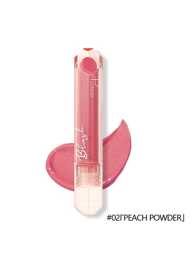 pudaier Peach Blossom Liquid Blush: Full Coverage, Your Key to Effortless, Natural Glow #02 - Image 2