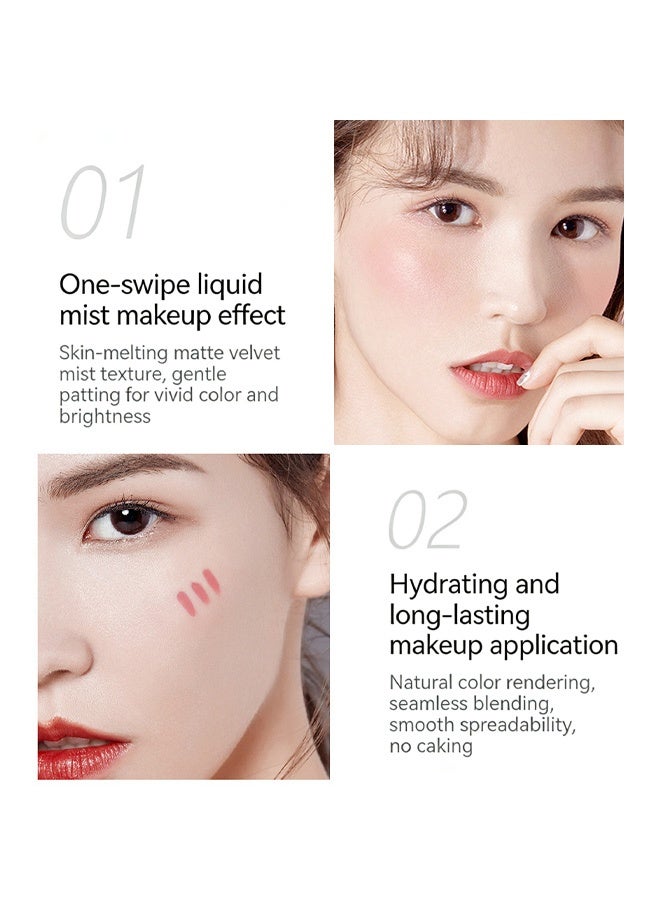 pudaier Peach Blossom Liquid Blush: Full Coverage, Your Key to Effortless, Natural Glow #02 - Image 4