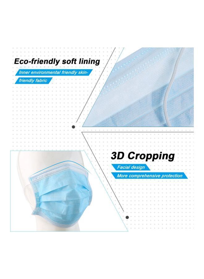 NIBEMINENT 50-Piece Disposable Anti-Fog Face Masks - Image 2