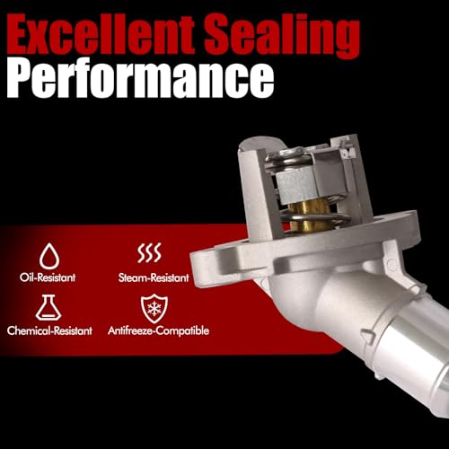 MITZONE Aluminum Engine Coolant Thermostat Housing Assembly Compatible With 2016-2019 Chevy Cruze 2018-2023 Equinox 2016-2022 Buick Encore 2016-2023 Malibu 2021-2022 Trax 2018-2023 GMC Terrain - Image 2