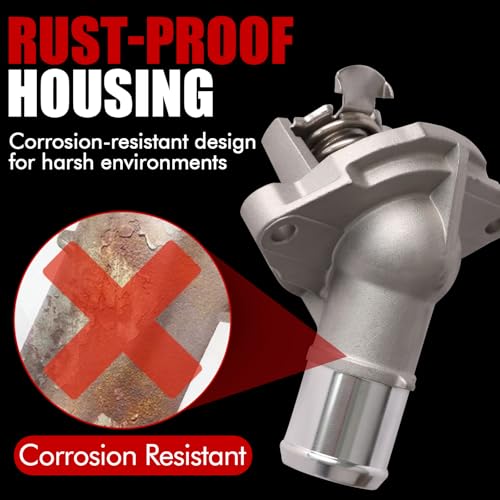 MITZONE Aluminum Engine Coolant Thermostat Housing Assembly Compatible With 2016-2019 Chevy Cruze 2018-2023 Equinox 2016-2022 Buick Encore 2016-2023 Malibu 2021-2022 Trax 2018-2023 GMC Terrain - Image 5