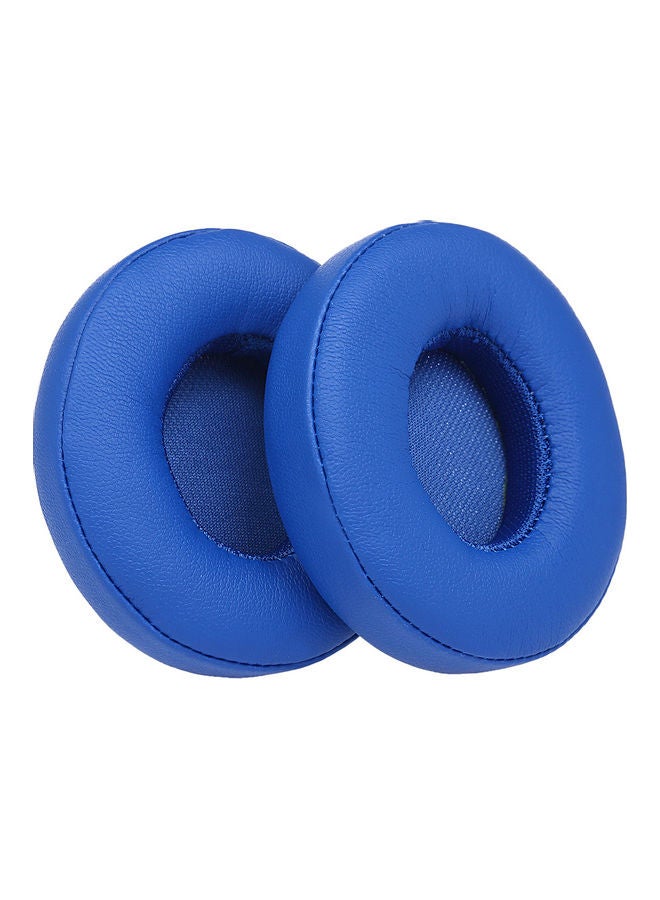 2-Piece Replacement Earpad Cushion For Beats Solo 2 / 3 On Ear Wireless Headphones Blue - Image 1