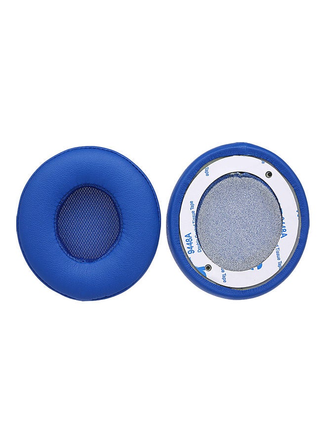 2-Piece Replacement Earpad Cushion For Beats Solo 2 / 3 On Ear Wireless Headphones Blue - Image 3