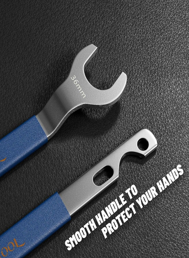 YSSNIUTOOL Fan Clutch Wrench Set,32mm & 36mm Wrenches - Essential Tool for BMW, Ford, GM, Chevrolet, Fan Clutch Removal Kit,Water Pump Holder, Fan Clutch Nut Wrench Removal Kit (Blue) - Image 3