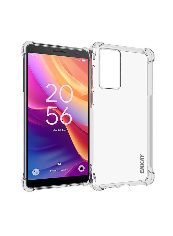 The Bros Case For TCL 501 4G Hat-Prince Transparent TPU Shockproof Phone Case