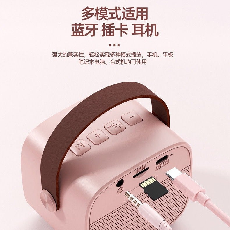 K1 Dual Bluetooth Microphone Outdoor Karaoke Audio All-In-One Subwoofer Microphone Speaker Party Portable Karaoke - Image 3