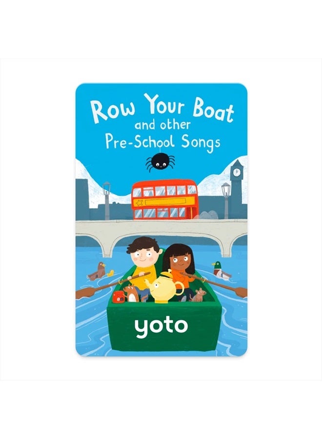 YOTO Row Your Boat & Other Pre-School Songs – Kids Musical Card for Use Player & Mini All-in-1 Audio Player, Screen-Free Listening with Fun Singalong Music for Playtime Parties & Travel - Image 1
