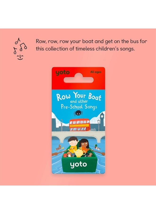 YOTO Row Your Boat & Other Pre-School Songs – Kids Musical Card for Use Player & Mini All-in-1 Audio Player, Screen-Free Listening with Fun Singalong Music for Playtime Parties & Travel - Image 2