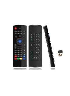 6-Axis Gyro 2.4G Wireless Air Mouse Motion-Sensing Remote Control for Android TV Box / Mini-PC / Smart-TV / Projector And Android/Windows/Mac OS/Linux Systems With QWERTY Keyboard And Voice Command