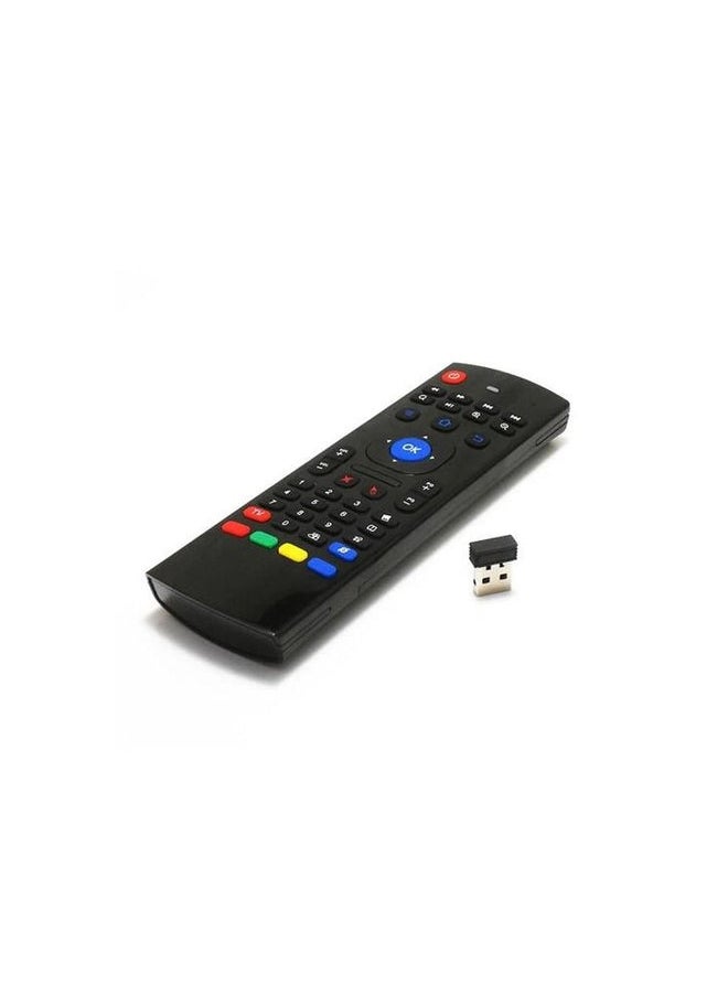 HuHa - 6-Axis Gyro 2.4G Wireless Air Mouse Motion-Sensing Remote Control for Android TV Box / Mini-PC / Smart-TV / Projector And Android/Windows/Mac OS/Linux Systems With QWERTY Keyboard And Voice Command - Image 1
