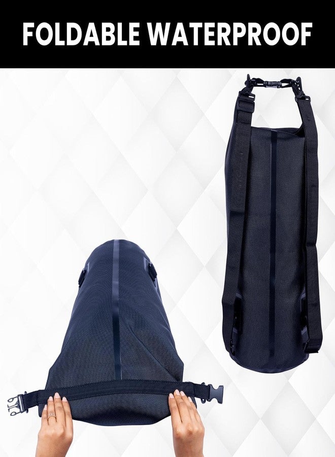 Vroxy حقيبة تخزين جافة مقاومة للماء من Vroxy - حقيبة جافة قابلة للطي للتخييم، والتجديف، والصيد، والمشي لمسافات طويلة، والتنزه، والتجديف بقوارب الكاياك، والتزلج على الجليد، والسباحة، والأنشطة الخارجية - خفيفة الوزن ومتينة للتخزين (قطعة واحدة) (15) - Image 5