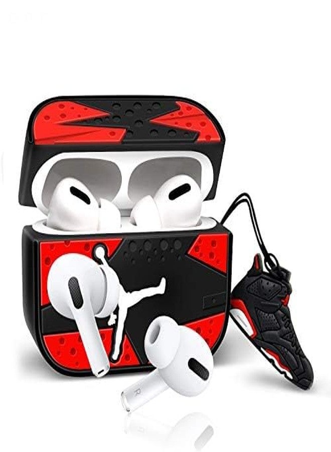 EMOH ROCED Case Cover for AirPods Pro 2nd Generation with Cleaner Kit,Cute Cartoon Kawaii Funny Protective Cover Compatible with AirPods Pro 2 (2022/2019) (Black-Sports) - Image 5