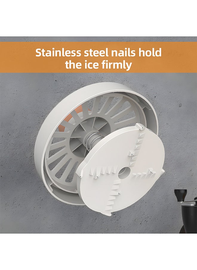 Generic Shaved Ice Machine - Hand Crank Slushie Maker Machine with Free Ice Cube Tray Portable Snow Cone Machine with Stainless Steel Blades  - Image 4