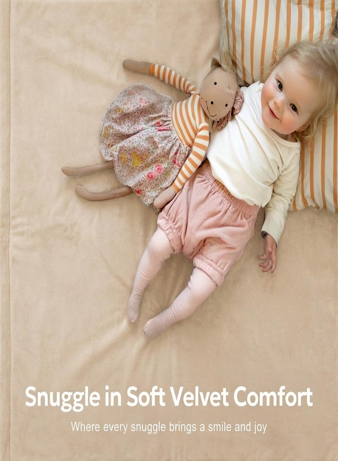 Mallify Thick Baby Play Mat for Floor,50x50 Playpen Mat,Ultra Soft Mat for Tummy Time,Cushioned Extra Large Crawling Mat with Baby-Safe & Non-Slip for Babies,Toddlers,Infants,Kids,Easy Care,50"x50",Beige - Image 4