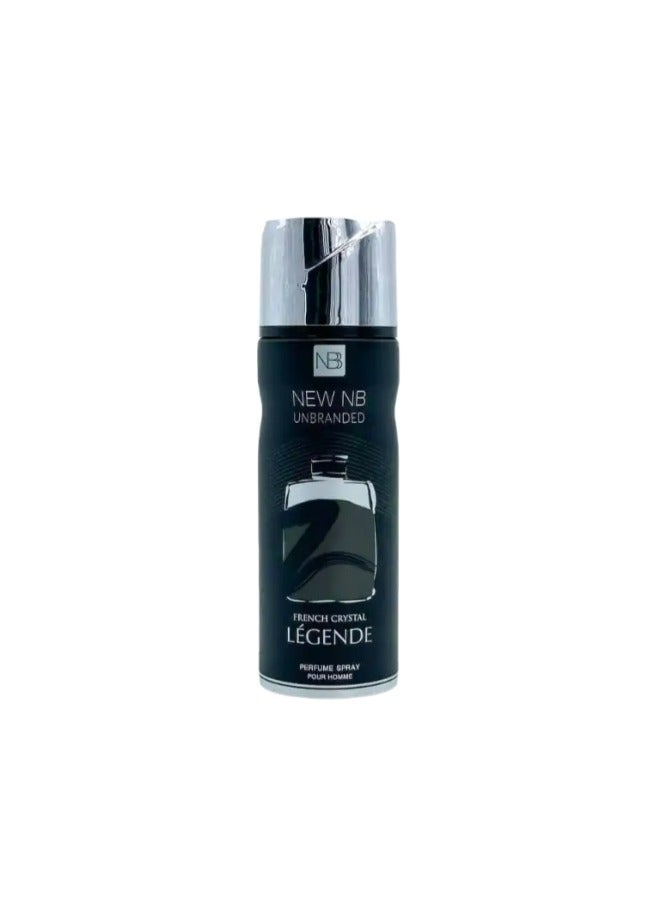 NEW NB Unbranded French Crystal Légende Deodorant Spray Pour Homme - 200ml | Luxurious Deodorant Spray for Men - 200ml French Crystal - Image 1