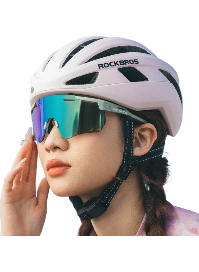 Rockbros Brothers Cycling Glasses Color-Changing Men And Women Outdoor Sports Running Sky Blue/Pc Light Grey Color-Changing Full Green - Image 3