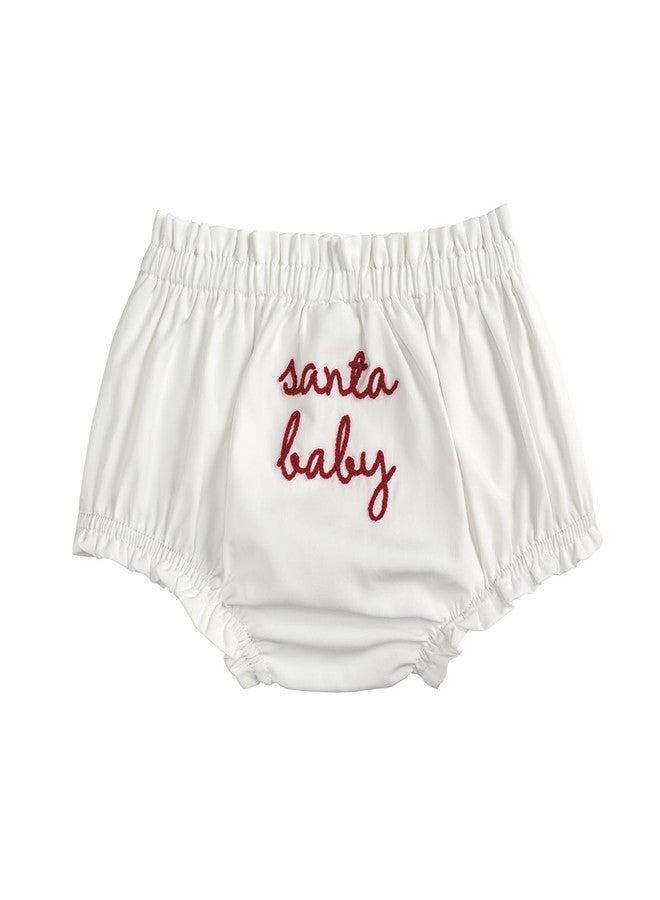 Mud Pie Unisex Baby Christmas Diaper Cover, RED