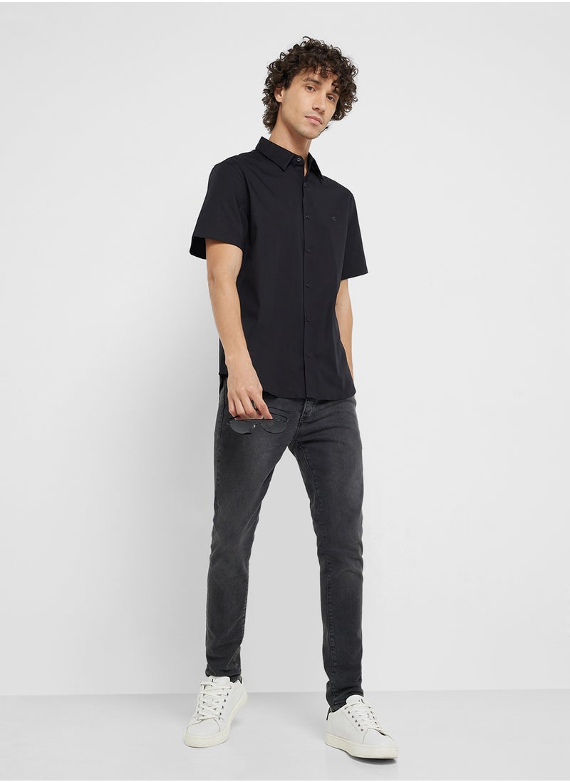 CALVIN KLEIN Classic Stretch Short Sleeve Shirt  - Image 4