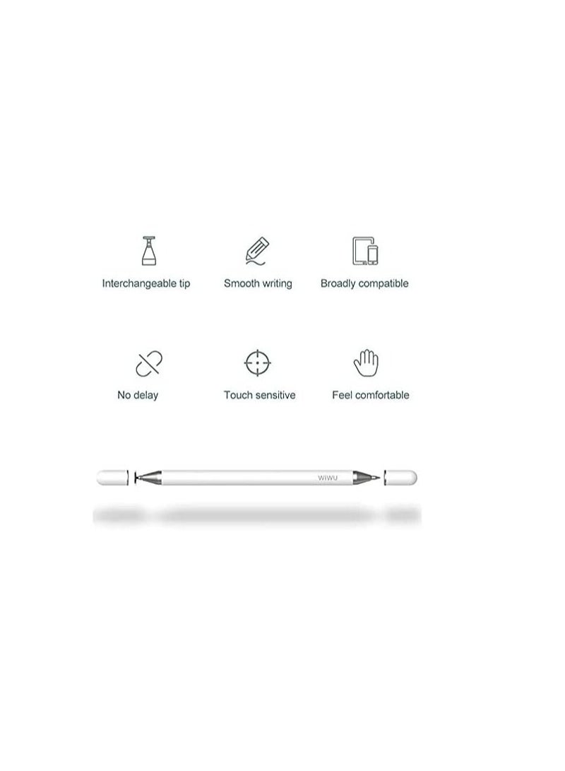 يسيدو Yesido 2 in 1 Stylus Pen with Ball Point Pen Universal Passive Stylus Pen for Smart Phone Tablet Writing Pen, ST04 - Image 2