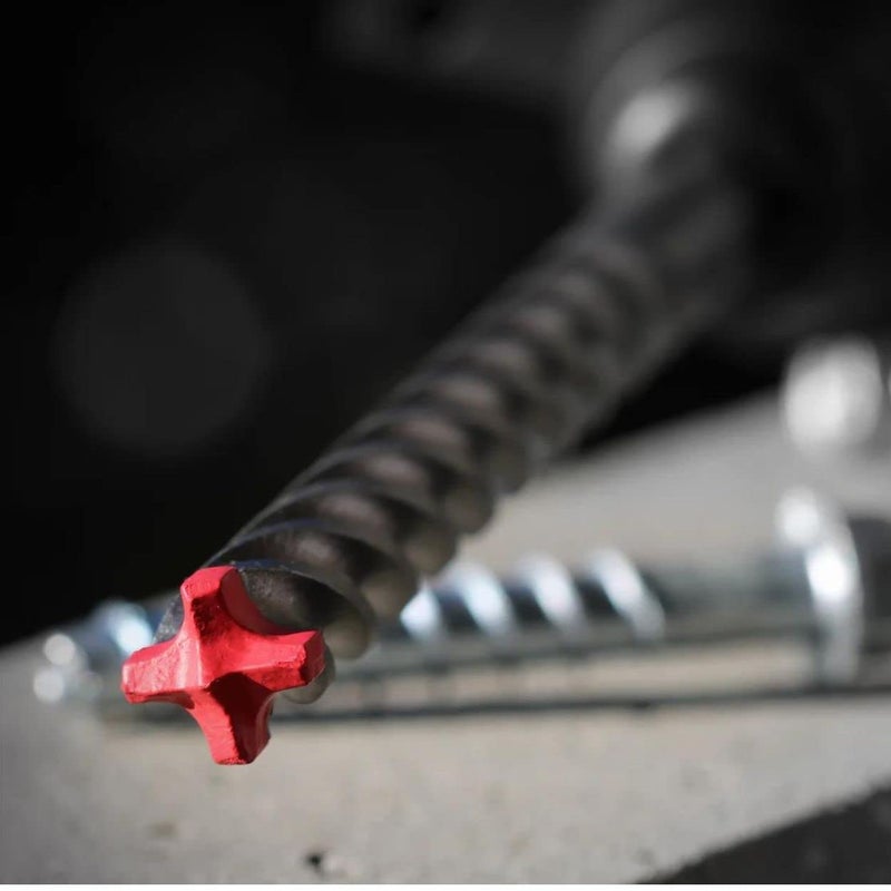 Diablo Rebar Demon Sds-Plus 4-Cutter Full Carbide Head Hammer Drill Bit For Concrete And Reinforced Materials - 3/4"" Diameter  10"" Length  8"" Working Length - Dmapl4250 - Image 5