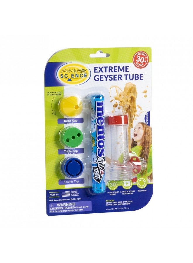 Steve Spangler Science Steve Spangler Science Extreme Geyser Tube - Science Kit for Kids - Mentos & Soda Lab Experiment - Includes Tube, Candy, & Unique Spray Caps - Chemistry Magic - Classroom STEM Project  - Image 2