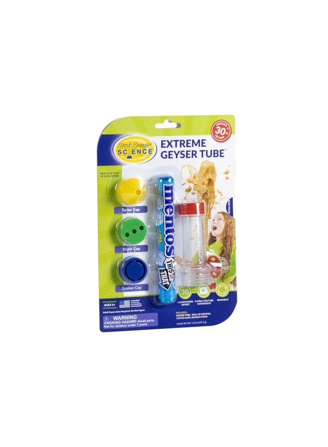 Steve Spangler Science Steve Spangler Science Extreme Geyser Tube - Science Kit for Kids - Mentos & Soda Lab Experiment - Includes Tube, Candy, & Unique Spray Caps - Chemistry Magic - Classroom STEM Project  - Image 1