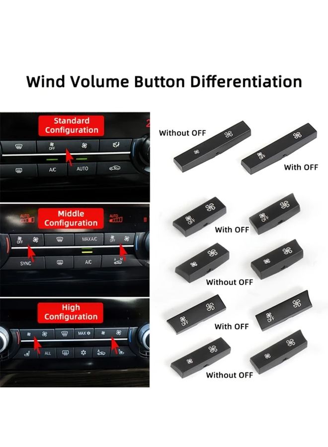 F10 Car Air Conditioning Volume Button For F10 F11 F01 F02 F06 F15 Ac Fan Volume Control Replacement Model A No Off - Image 4