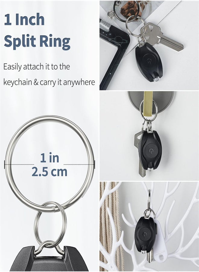 , 5 Pack LED Flashlight Keychain, Mini Keychain Light 14 Lumen Portable Ultra Bright, Battery Powered Key Ring Torch for Outdoor Camping Hiking and Emergency Lighting - Image 2
