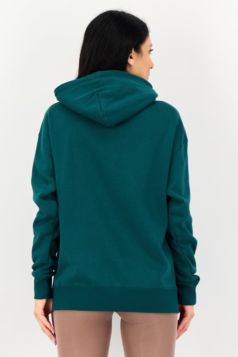 PUMA Women Relaxed Fit Long Sleeve Outdoor Hoodie, Green - Image 2