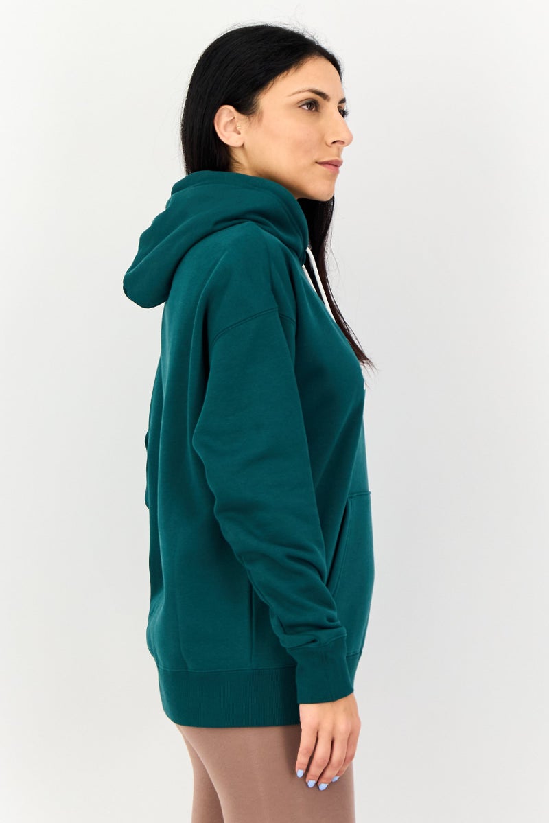PUMA Women Relaxed Fit Long Sleeve Outdoor Hoodie, Green - Image 3