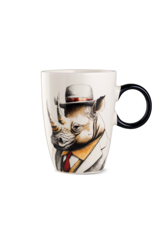 EGAN - Mug Human Essence Rhino 430 ml New Bone China Dishwasher & Microwave Safe - Image 1