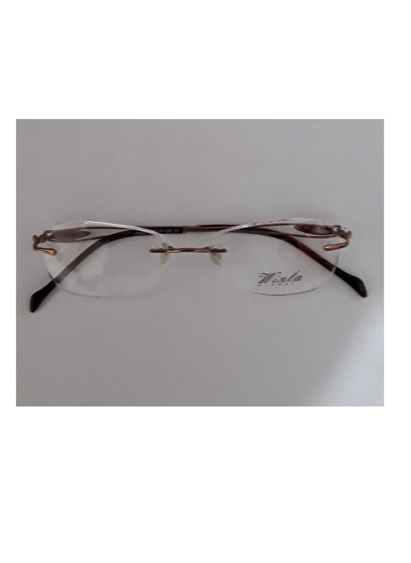 Winla Rimless Cat Eye Eyeglass Frame IP 230 C2  - Image 2