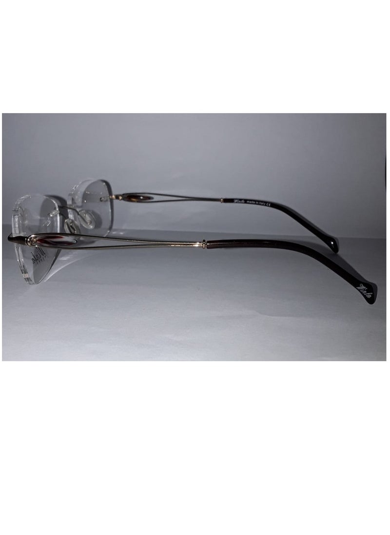 Winla Rimless Cat Eye Eyeglass Frame IP 230 C2  - Image 3