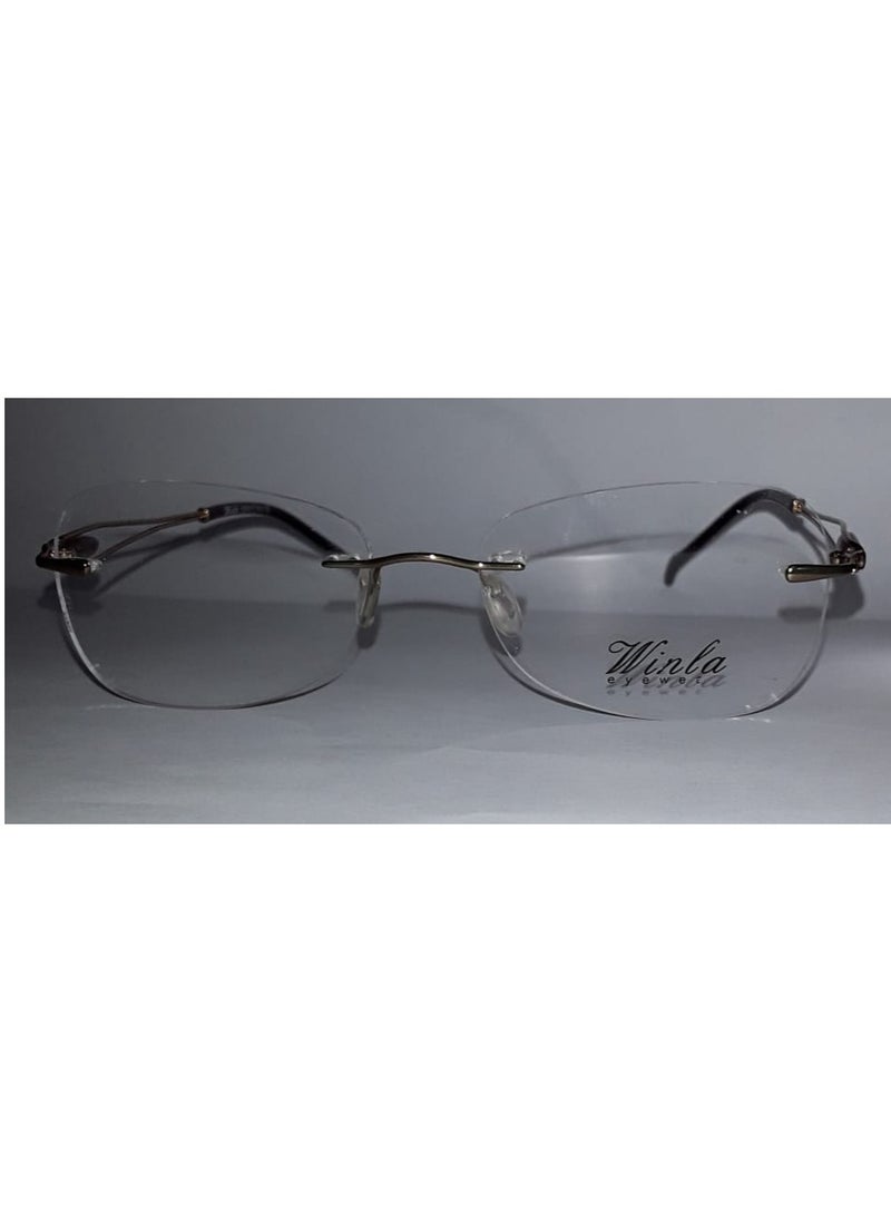 Winla Rimless Cat Eye Eyeglass Frame IP 230 C2  - Image 5