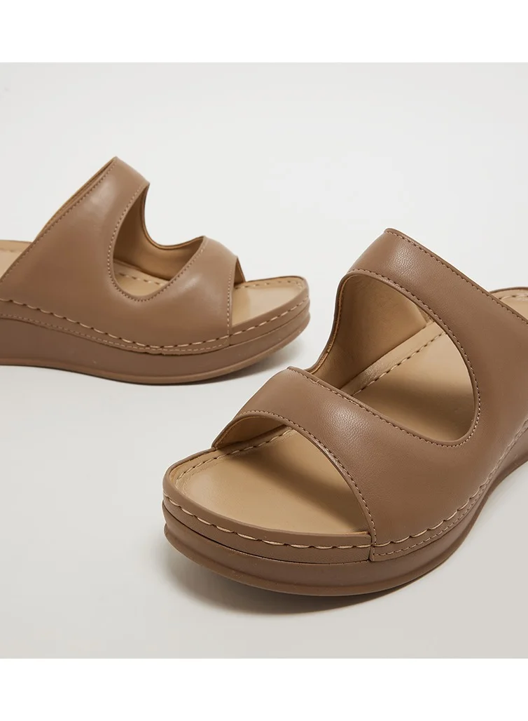 Vincci Multi Strap Mid Heel Sandals