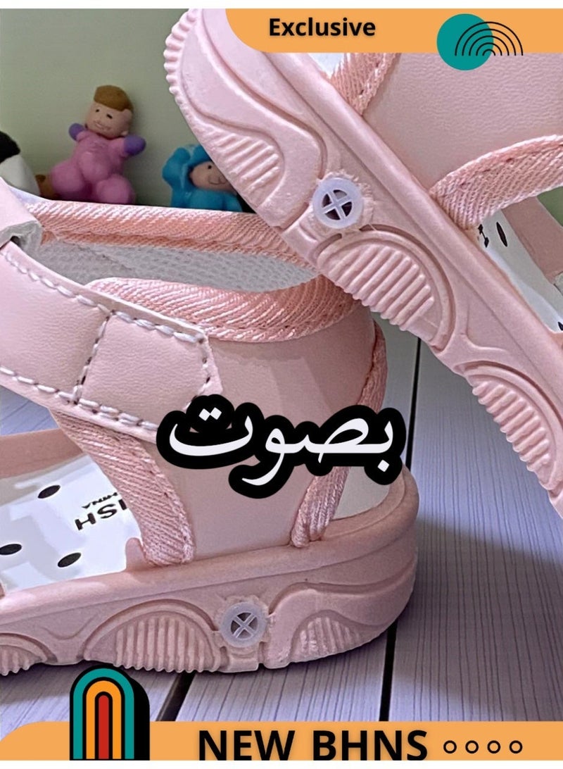 حذاء اطفال بصوت – شوز اطفال صوت – صندل اطفال بصفارة | نعل مع صفارة، شوز صندل يصدر صوت للبنات والأولاد، حذاء طفلة ونعال صندل مريح، حذاء صوت للأطفال بتصاميم عصرية وتناسب هدايا اطفال - Image 4