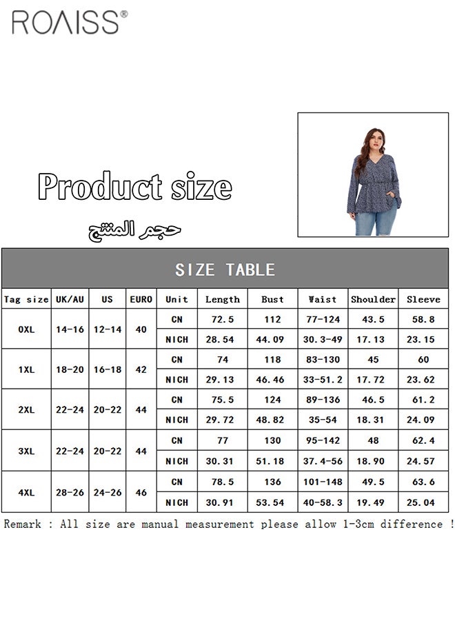 Women's Fashionable Floral Chiffon Shirt Classic V-Neck Design Long Sleeved Top Lightweight Material Waist Tightening Pullover - pzsku/Z66DCE255B87B20DF9351Z/45/_/1694669949/cee99107-4331-4c9f-b8ce-500448160245