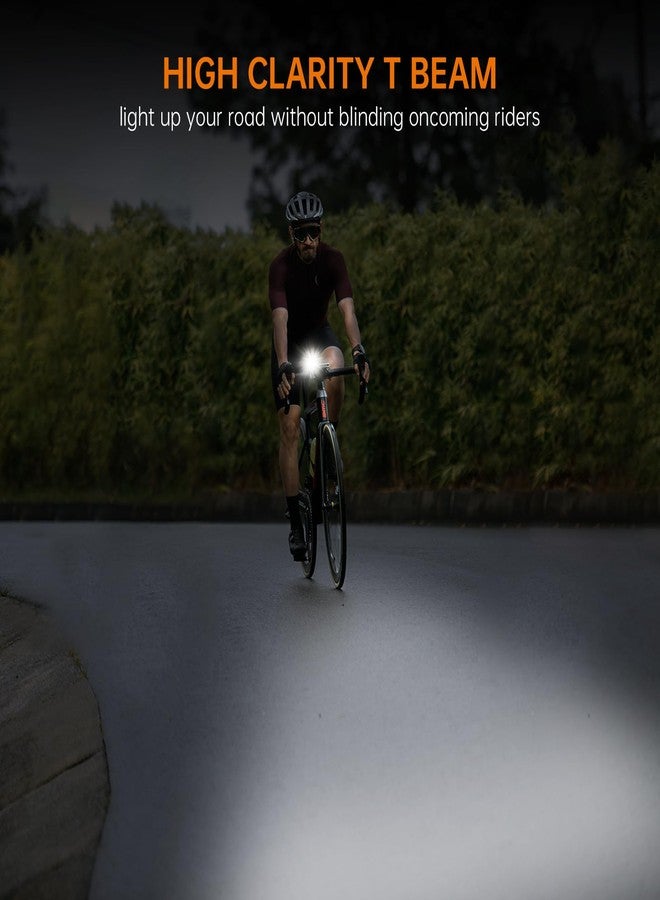RAVEMEN CR1000 Bike Light 1000 Lumens with T-Shaped Beam for Night Riding, Bike Front Light with IPX6 Waterproof Aluminum Housing, Rubber Strap Mount - Image 3