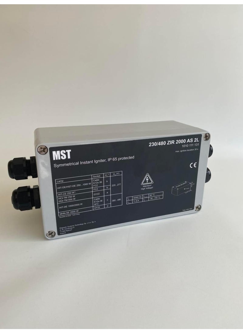 MST High Intensity Discharge Lamp Ignitor Igniter 230/480 Zır 2000 As 2l  - Image 1
