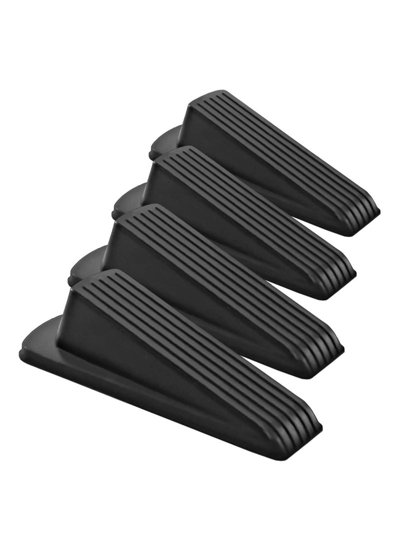 كابتن تيك Door Stopper Set Pack of 4 Large Door Stopper Wedge Multi Surface Design to Sliding or Marking Floors Blocker for Home or Office - Image 1