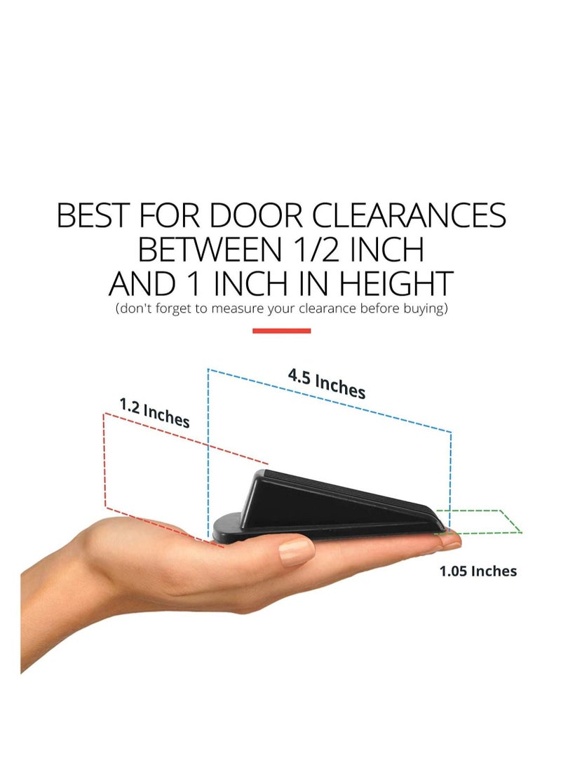 كابتن تيك Door Stopper Set Pack of 4 Large Door Stopper Wedge Multi Surface Design to Sliding or Marking Floors Blocker for Home or Office - Image 3