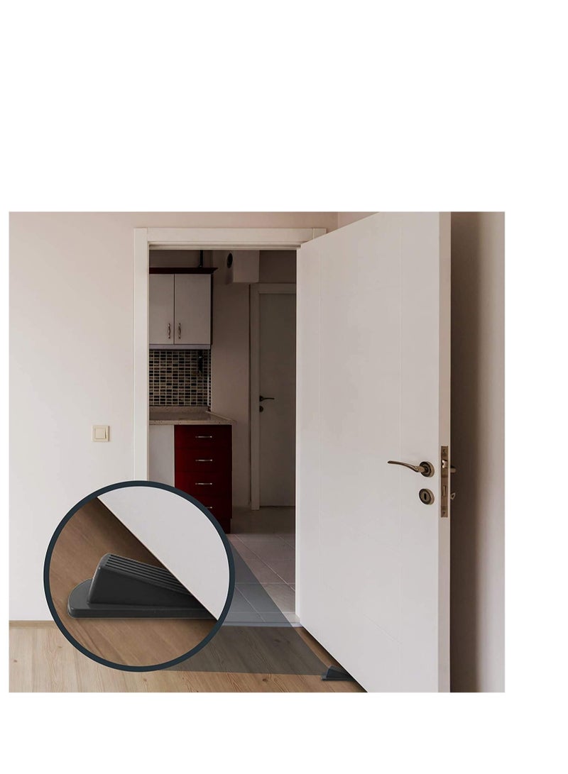 كابتن تيك Door Stopper Set Pack of 4 Large Door Stopper Wedge Multi Surface Design to Sliding or Marking Floors Blocker for Home or Office - Image 4