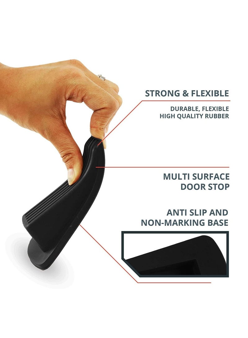 كابتن تيك Door Stopper Set Pack of 4 Large Door Stopper Wedge Multi Surface Design to Sliding or Marking Floors Blocker for Home or Office - Image 5