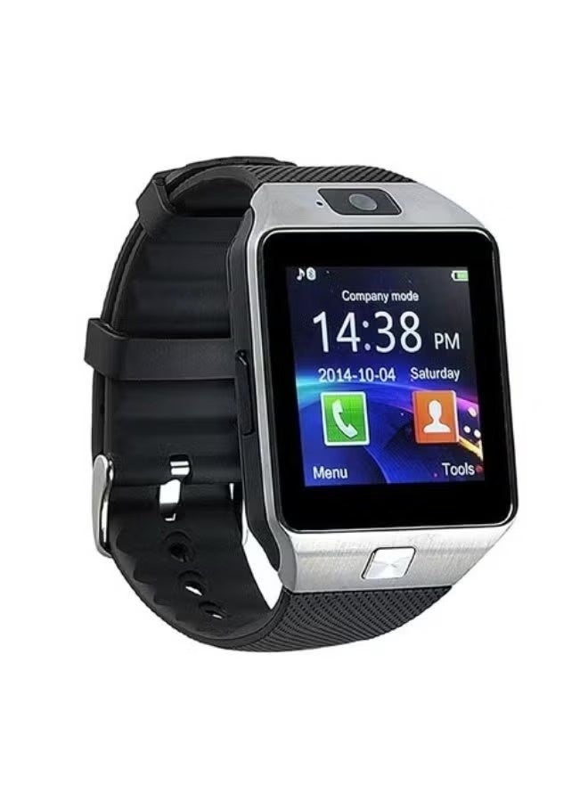 Smartbarry W007 Smartwatch with SIM Slot & Bluetooth Calling, Built-In Camera, Pedometer, Sleep & Heart Rate Monitor, Android Compatible Smart Watch Phone, Fitness & Activity Tracker, Black - Image 1