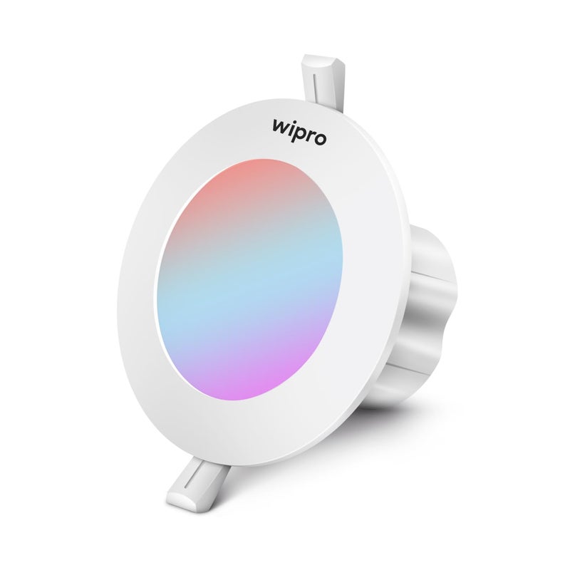 WIPRO Wipro Garnet 3W LED Mini Downlight Colour Changing RedBluePink Compact Design with 120 Beam Angle Recessed Down Light for False Ceiling Cutout 22 inch Pack of 1  - Image 2