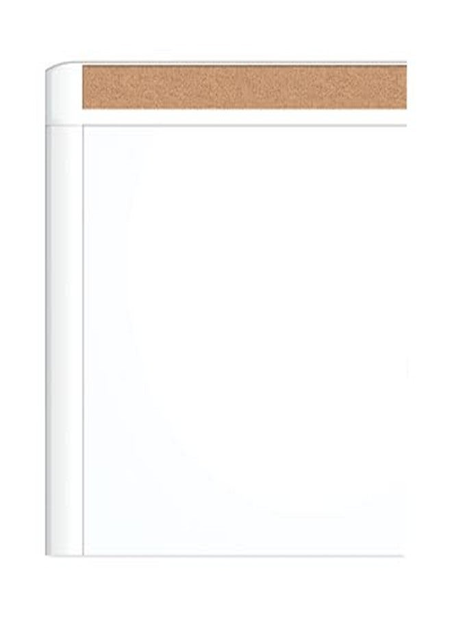 U Brands PinIt Combination Dry Erase Board White Board with White Frame, Office Supplies, Includes Marker and Magnet, 16” x 20” - Image 3