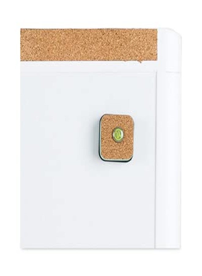 U Brands PinIt Combination Dry Erase Board White Board with White Frame, Office Supplies, Includes Marker and Magnet, 16” x 20” - Image 4