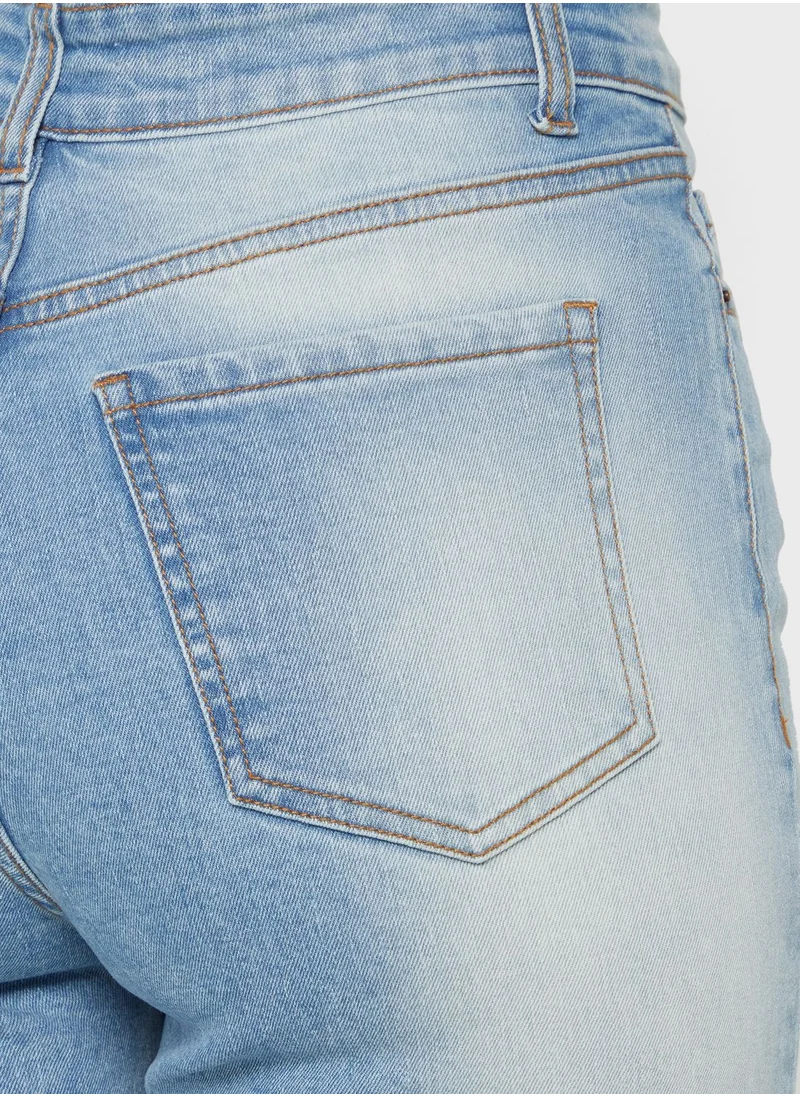DOROTHY PERKINS Ripped High Waist Jeans