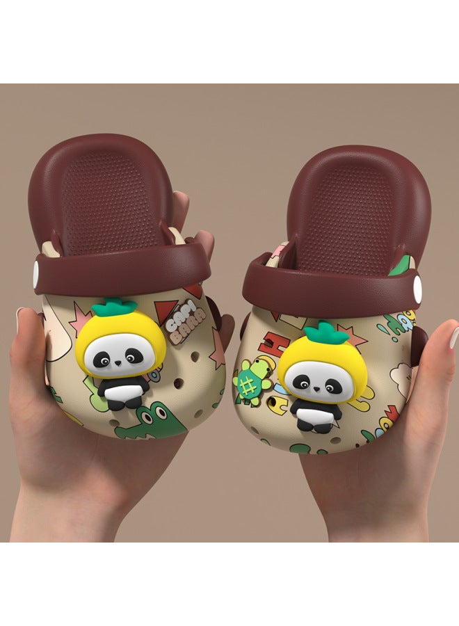 Yiwu Warehouse - Children's Eva Clog Shoes Summer New Cartoon Cute Dinosaur Sandals For Boys And Girls Lightweight Beach Slippers