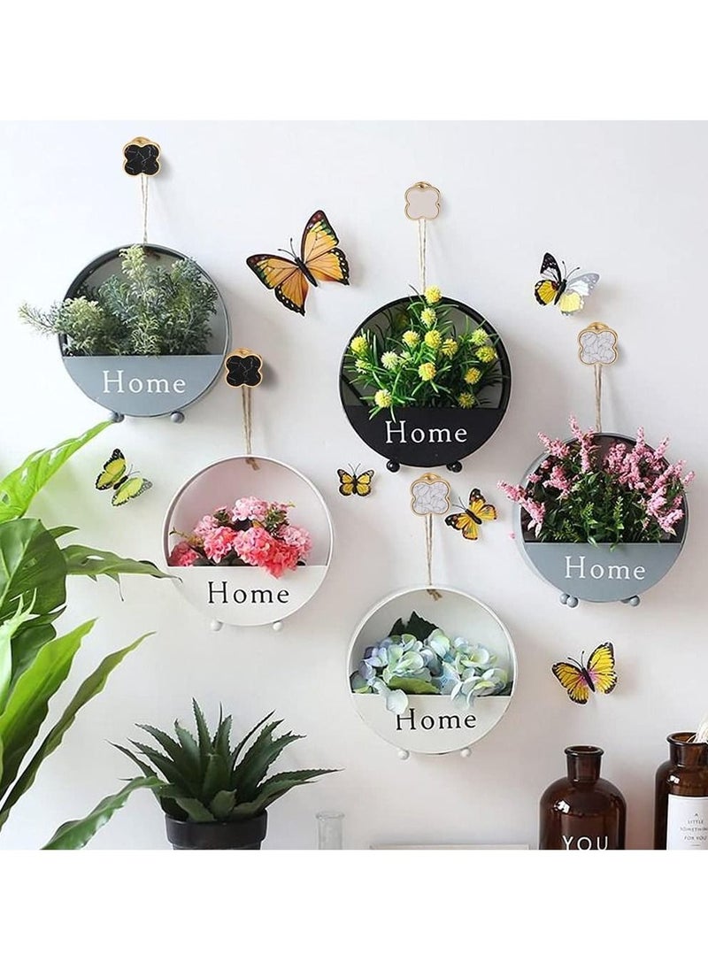 Y&D Decorative Wall Hooks, SYOSI Bathroom Towel Hanger, Vanity Dresser Drawer Knobs, Kitchen Cabinet Pulls, Gold Hooks for Hanging Bags and Keys 8Pcs Four-Leaf Clover Shape ( Black Turquoise)  - Image 5